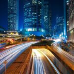 hong kong, city, traffic