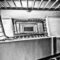 house, stairs, hallway, staircase, rise, railing, stages, treppengeländer, upwards, architecture, floor, stairwell, spiral, down, wood railings, black-and-white